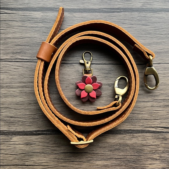 Portland Leather Goods Honey Crossbody Strap with Charm! - Picture 2 of 10